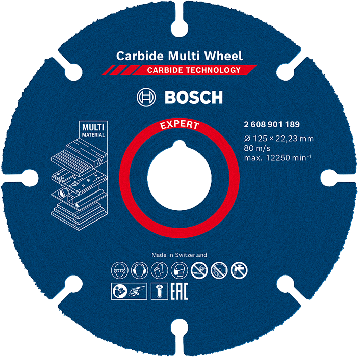 Bosch - EXPERT Carbide Multi Wheel - Disque à tronçonner à revêtement en métal dur - n°1 - EXPERT Carbide Multi Wheel - Bugnard.ch