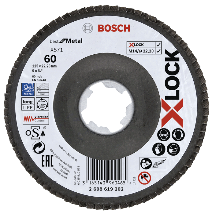Bosch - Disque à lamelles pour acier X-LOCK - n°1 - Bugnard.ch