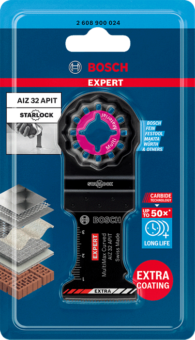Bosch - EXPERT MultiMax AIZ 32 APIT - Lame de scie plongeante Multi-matériaux - dents en carbure - 32 mm - n°2 - EXPERT MultiMax AIZ 32 APIT - Bugnard.ch