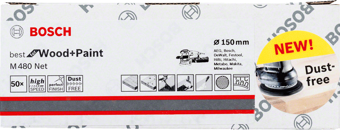 Bosch - Feuille abrasive - pour bois et peinture - n°2 - Bugnard.ch