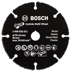 Bosch - Carbide Multi Wheel - Disque à tronçonner pour bois et matière synthétique