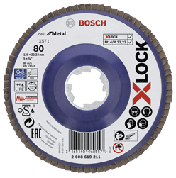Bosch - Disque à lamelles pour l'acier inoxydable X-LOCK