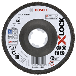 Bosch - Disque à lamelles pour acier X-LOCK