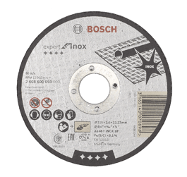 Bosch - Disque à tronçonner pour acier inoxydable - 2.0 mm