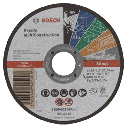 Bosch - Disque à tronçonner - Rapido MultiConstruction