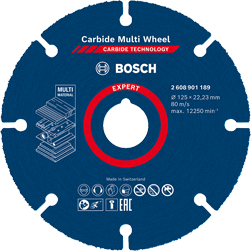 Bosch - EXPERT Carbide Multiwheel - Disque à tronçonner à revêtement en métal dur