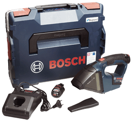 Bosch Professional Aspirateur à main sans fil GAS 12V Solo Bleu/Noir