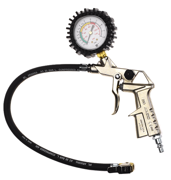 Prematic - Pistolet de gonflage avec manomètre analogue - n°1 - EAN 8022219011174 - Bugnard.ch