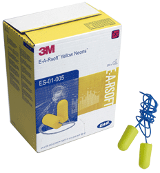 3M - EAR ES-01-005 - Bouchons de protection auriculaires EAR - avec cordon - 200 paires
