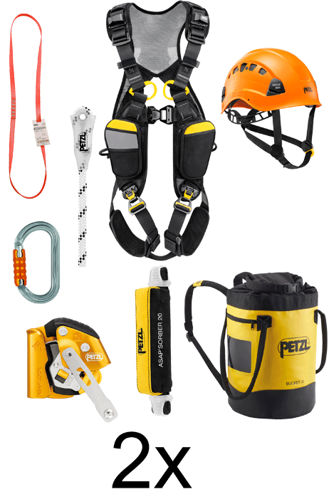 Petzl - Kit d'antichute sur toit plat et façade - pour 2 personnes - n°1 - Bugnard.ch