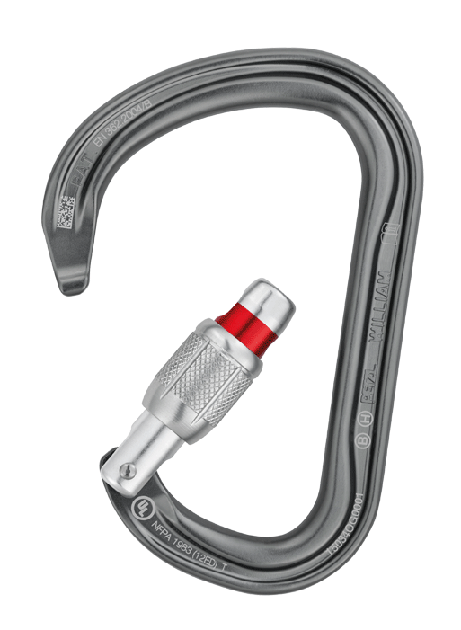 Petzl - WILLIAM - Mousqueton - aluminium - grande ouverture - n°3 - WILLIAM - EAN 3342540102361 - Bugnard.ch