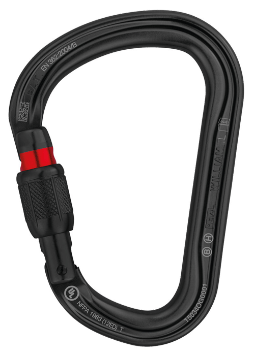 Petzl - WILLIAM - Mousqueton - aluminium - grande ouverture - n°1 - WILLIAM - EAN 3342540102347 - Bugnard.ch