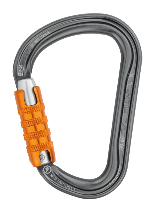 Petzl - WILLIAM - Mousqueton - aluminium - grande ouverture - n°1 - WILLIAM - EAN 3342540102354 - Bugnard.ch