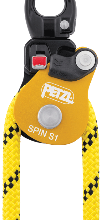 Petzl - SPIN S1 - Poulie à haut rendement pour systèmes de mouflage - avec émerillon - n°2 - SPIN S1 - EAN 3342540839458 - Bugnard.ch