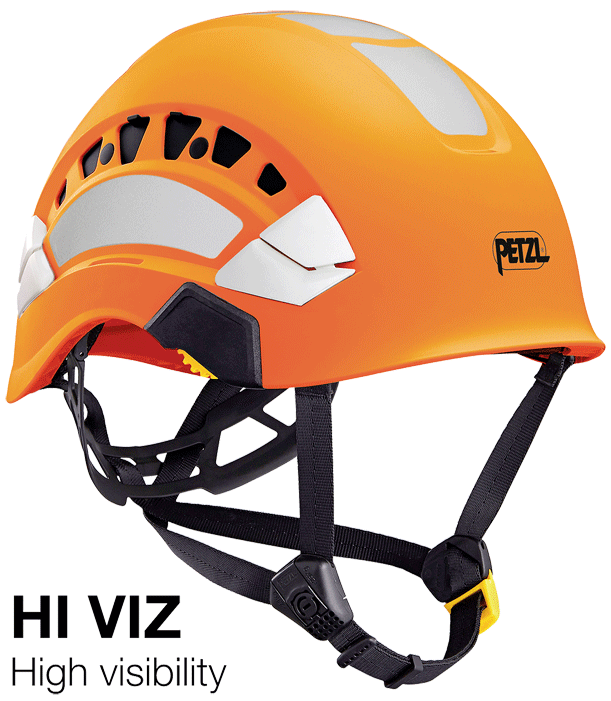 Petzl - Casque de protection pour sol et hauteur - orange - Hi-Viz - ventilé - n°1 - VERTEX VENT HI-VIZ - EAN 3342540827424 - Bugnard.ch