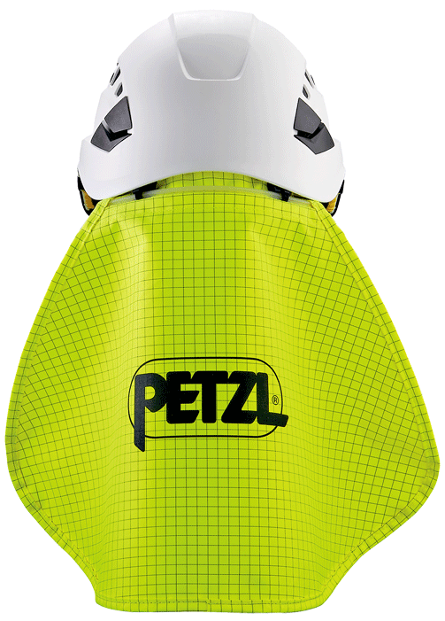 Petzl - Protège-nuque pour casques VERTEX et STRATO - jaune - n°2 - EAN 3342540827196 - Bugnard.ch