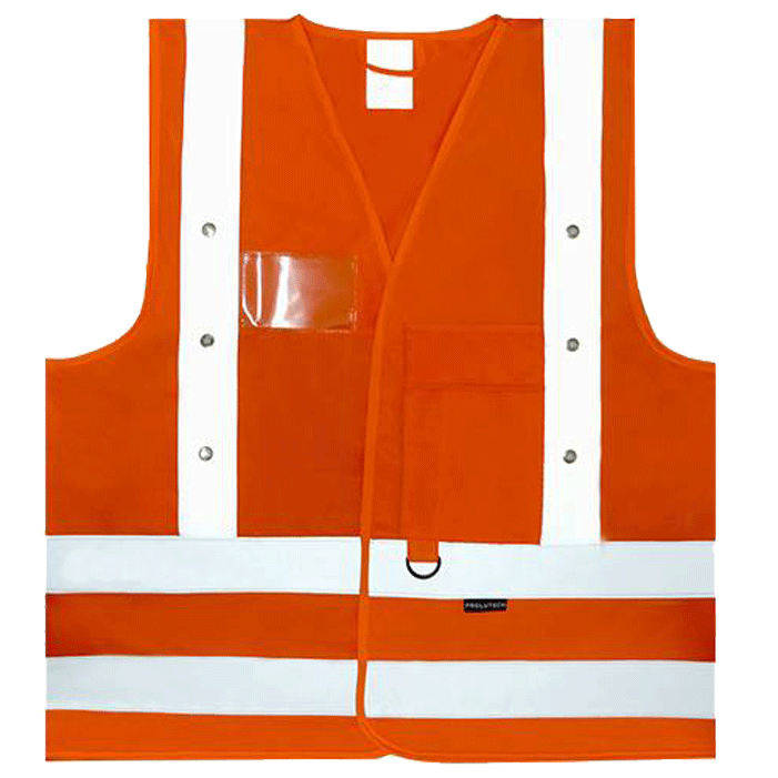 PROLUTECH - K-Safe - Gilet de sécurité - Hi-Vis orange - avec LED - n°1 - K-Safe - Bugnard.ch