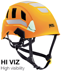 Petzl - STRATO VENT HI-VIZ - Casque de protection léger pour sol et hauteur - orange - Hi-Viz