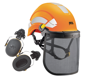 Set Bugnard - Schutzset - Waldarbeit und auf Posten - orange - Hi-Viz