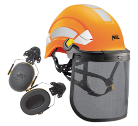 Protection combinée pour la tête Petzl pour forestier