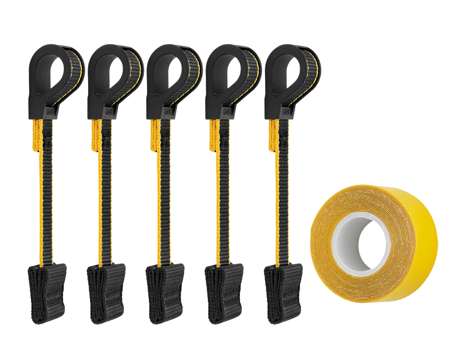 Petzl - TOOLINK S et TOOLTAPE - Sangles de sécurisation pour outils avec adhésif - n°1 - TOOLINK S et TOOLTAPE - EAN 3342540842557 - Bugnard.ch