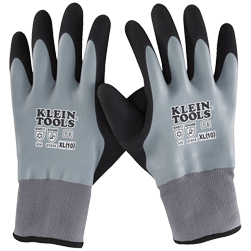 Klein Tools - Gants de travail fourrés en polyester et latex - pour hiver
