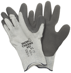 Showa - THERMO 451 - Gants de travail fourrés en coton et latex - pour hiver