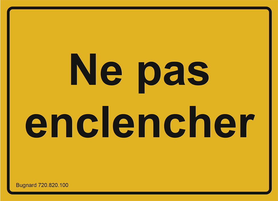 Bugnard - "Ne pas enclencher" - Polystyrène - n°1 - Bugnard.ch