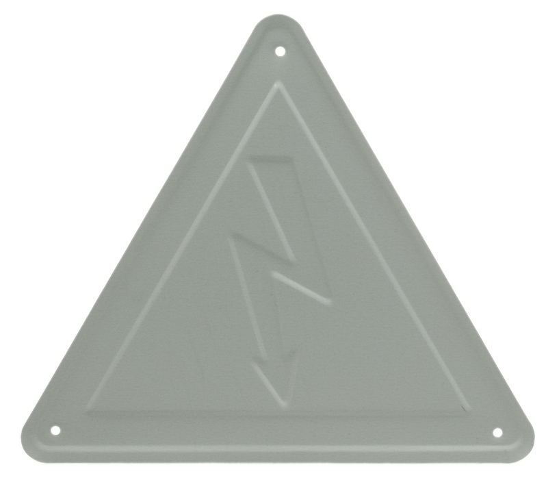W012 - Signal triangulaire "Danger d'électrocution" - n°2 - W012 - EAN 4250669457424 - Bugnard.ch