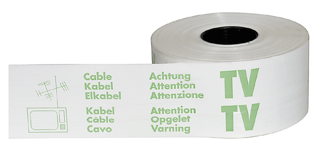 Ruban d'avertissement "Câble TV" - n°1 - EAN 7610929017091 - Bugnard.ch