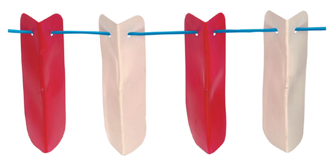 Guirlande pour barrage - rouge et blanc - n°1 - EAN 7610929045223 - Bugnard.ch