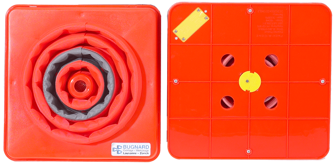 Cône de signalisation - pliable - n°4 - Bugnard.ch