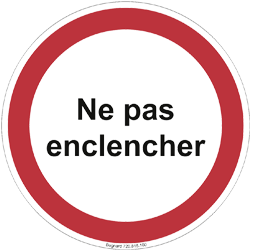 Bugnard - "Ne pas enclencher" - Polystyrène