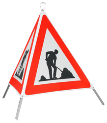 Bugnard Select - Signal pliant - "Travaux" - classe R1