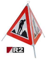 Triopan - Signal pliant - "Travaux" - classe R2