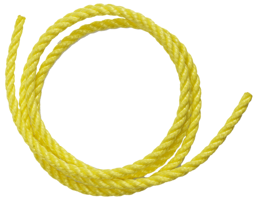 Corde en polypropylène - jaune - 1000 m - n°2 - Bugnard.ch