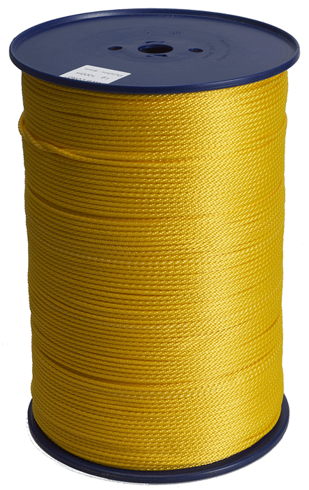 Cordelette en polypropylène tissé - orange - 1000 m - n°1 - Bugnard.ch