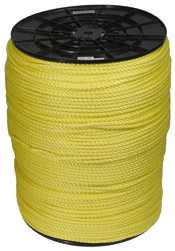 Corde en polypropylène - jaune - 1000 m