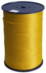 Cordelette en polypropylène tissé - orange - 1000 m