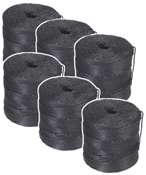 Ficelle en Polypropylène - noire - 6 pièces