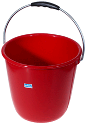 Stöckli - Seau à eau en polyéthylène, rouge, 10 l