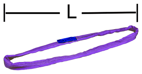 Bugnard - Élingue ronde sans fin - violette - 1 t