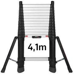 Telesteps - Prime Line - Échelle télescopique en alu - avec pieds pliants