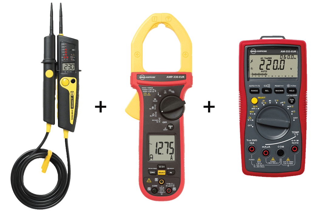 Beha-Amprobe - Master kit pour électricien - n°1 - 2100-BETA + AMP-330-EUR + AM-555-EUR - EAN 0195112016527 - Bugnard.ch