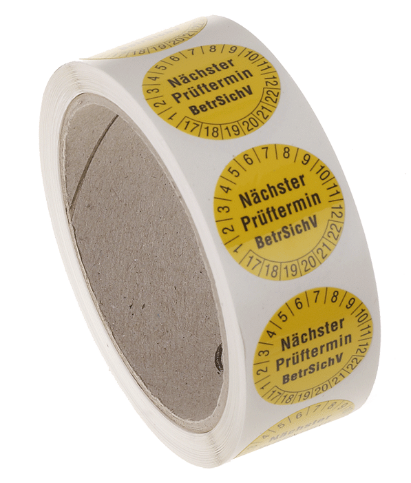 Beha-Amprobe - Etiquettes de test, jaune, diamètre 30mm - n°1 - EAN 0095969258951 - Bugnard.ch