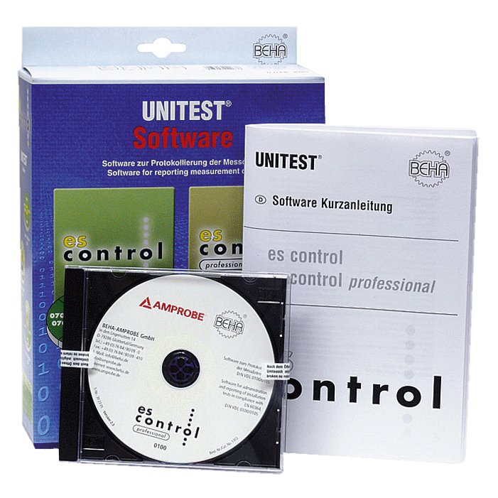 Beha-Amprobe - Software ES control professional p.911.100 - n°1 - EAN 0095969270786 - Bugnard.ch