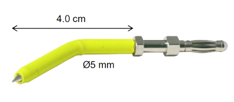 Electro-PJP - ATP-Pointe - Pointe de test coudée à 45° - fiche banane