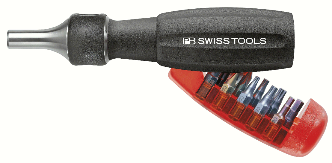 PB Swiss Tools - Poignée à cliquet pour embouts 1/4" "Insider 3" - n°1 - PB 6510 R-30 - EAN 7610733228867 - Bugnard.ch