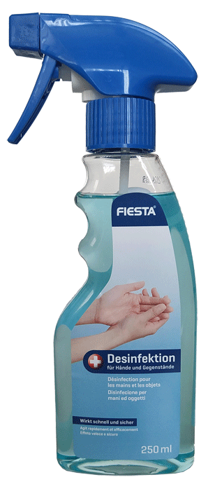 Fripoo - FIESTA - Liquide désinfectant pour les mains - spray - 250 ml - n°1 - FIESTA - EAN 7610615610100 - Bugnard.ch