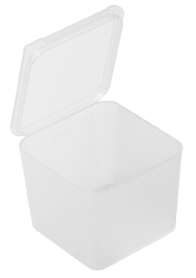 Boîte d'emballage de forme carrée - PP naturel